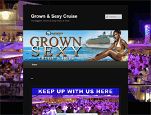 Tablet Screenshot of grownandsexycruise.com